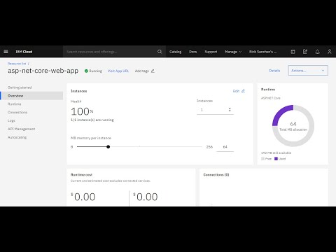 Deploy an ASP.NET Core Web App to IBM Cloud Foundry