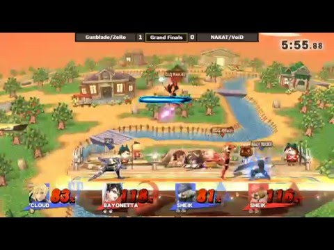 2GGT: EE Saga - Gunblade/ZeRo Vs. NAKAT/VoiD Grand Finals - Smash Wii U