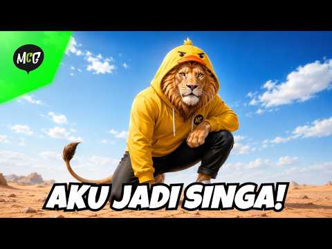 Mister Cempreng Berubah Jadi Singa dan Prank di Kebun Binatang!