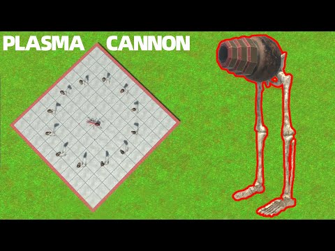 CIRCLE ATTACK !!! ~~ " 12 PLASMA CANNONS "~~ VS EVERY UNIT!－Animal Revolt Battle Simulator