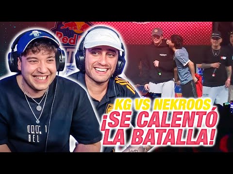 ¡¡¡CASI SE PEGAN!!! KG VS NEKROOS RED BULL BATALLA NACIONAL PERU (KAPO Y BLON REACCIONAN (