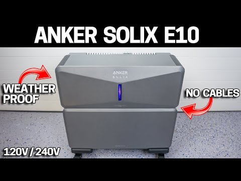 First Whole-House WEATHERPROOF 240V Power Backup Station - Anker SOLIX E10