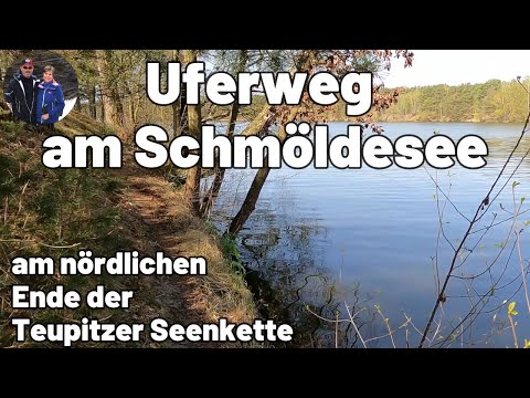 Uferweg am Schmöldesee, am nördlichen Ende der Teupitzer Seenkette,  vom 17.04.