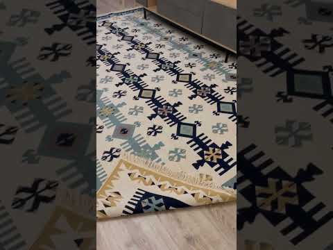 Турецкий безворсовый ковер из хлопка для вашего дома, размер 60x90 - фото 1 - id-p2184327757