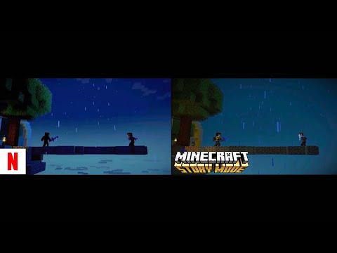 Minecraft: Story Mode | Jesse vs Aiden Fight // Netflix vs Original Game |