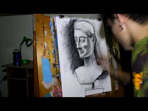 Artist  Studio - Drawing with Charcoal