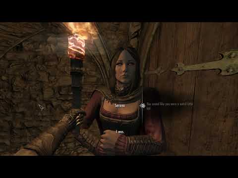 Serana's rare dialogue in Skyrim Dawnguard DLC "You talk about being lonely a lot."
