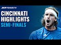 Zverev vs Tsitsipas EPIC; Medvedev vs Rublev Battle | Cincinnati 2021 Semi-Final Highlights