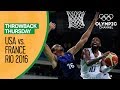 USA vs France - Basketball | Rio 2016 - Condensed Game | Throwback Thursday