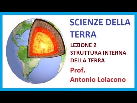 SCIENZE DELLA TERRA - Lezione 2   Struttura interna della terra