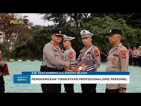KAPOLRES OKU BERI PENGHARGAAN PERSONEL POLRES OKU BERPRESTASI