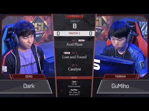 [TW] StarCraft2 - GuMiho vs Dark - TvZ - 2018 GSL S3 CodeS Ro.32 GroupB Match1
