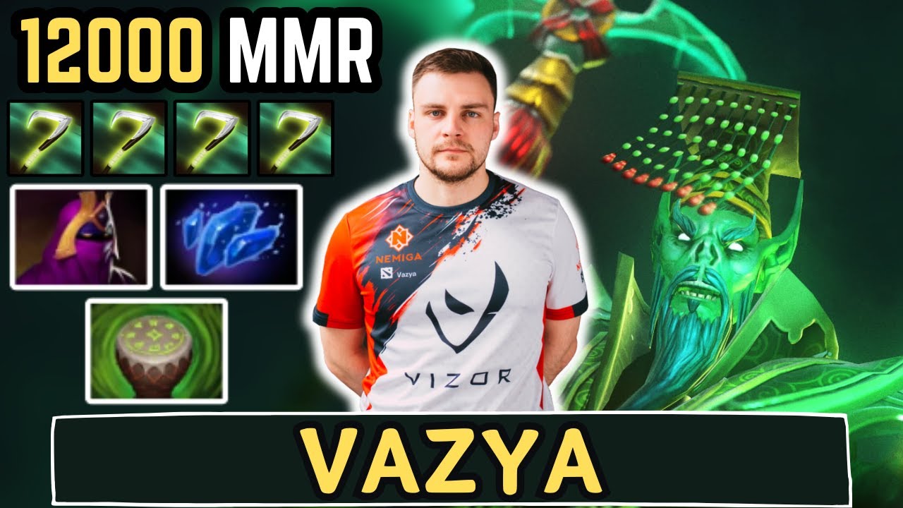 🔥 Vazya NECROPHOS Offlane Gameplay 7.37c 🔥 Vazya Perspective - Full Match Dota 2