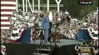 Barack Obama and Hillary Clinton in Unity, NH