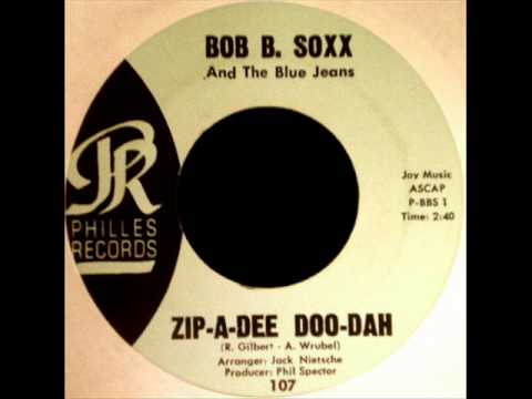 Bob B. Soxx & The Blue Jeans - Zip-A-Dee Doo-Dah, Mono 1962 Philles 45 record.