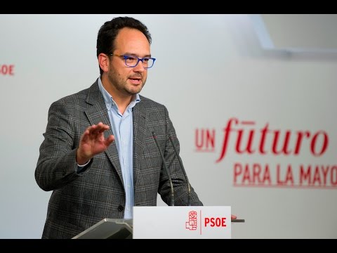 Rueda de Prensa de Antonio Hernando tras la Ejecutiva Federal