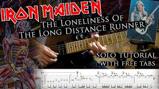 How to play Adrian Smith's solos #47 The Loneliness Of The Long Distance Runner (with tabs)
