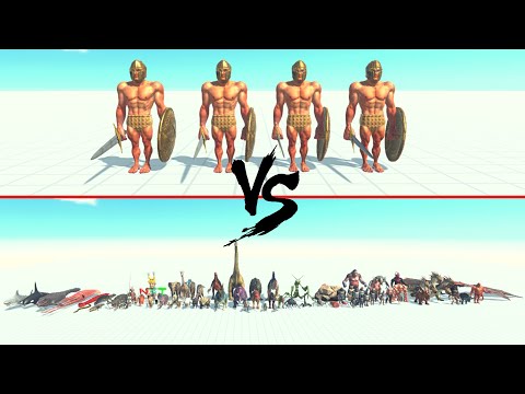 4x Achilles Vs All Units ARBS | Animal Revolt Battle Simulator