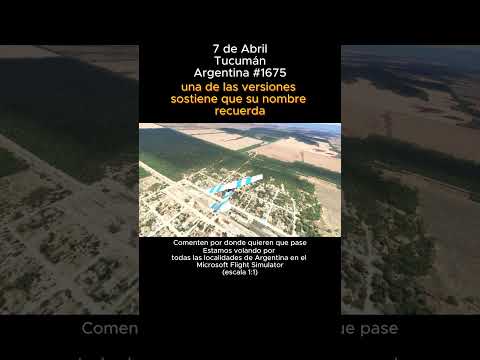 7 de Abril, Tucumán desde el Microsoft Flight Simulator #7deabril #tucuman #argentina #msfs2024