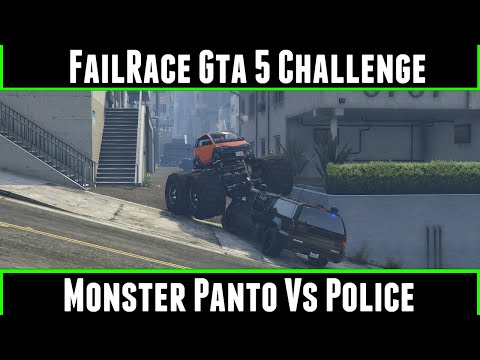 FailRace Gta 5 Challenge Monster Panto Vs Police