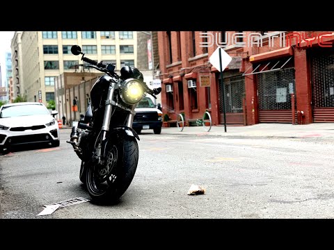 glad to be HOME - Sunny Day on Brooklyn Queens Expressway - Ducati Chases imaginary Lambo  v1225