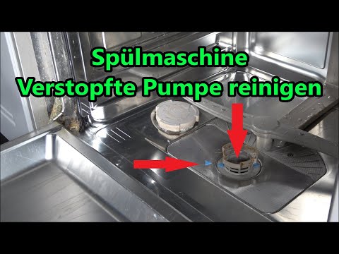 Dishwasher pump clogged, clean pump Neff Bosch Siemens Constructa dishwashers