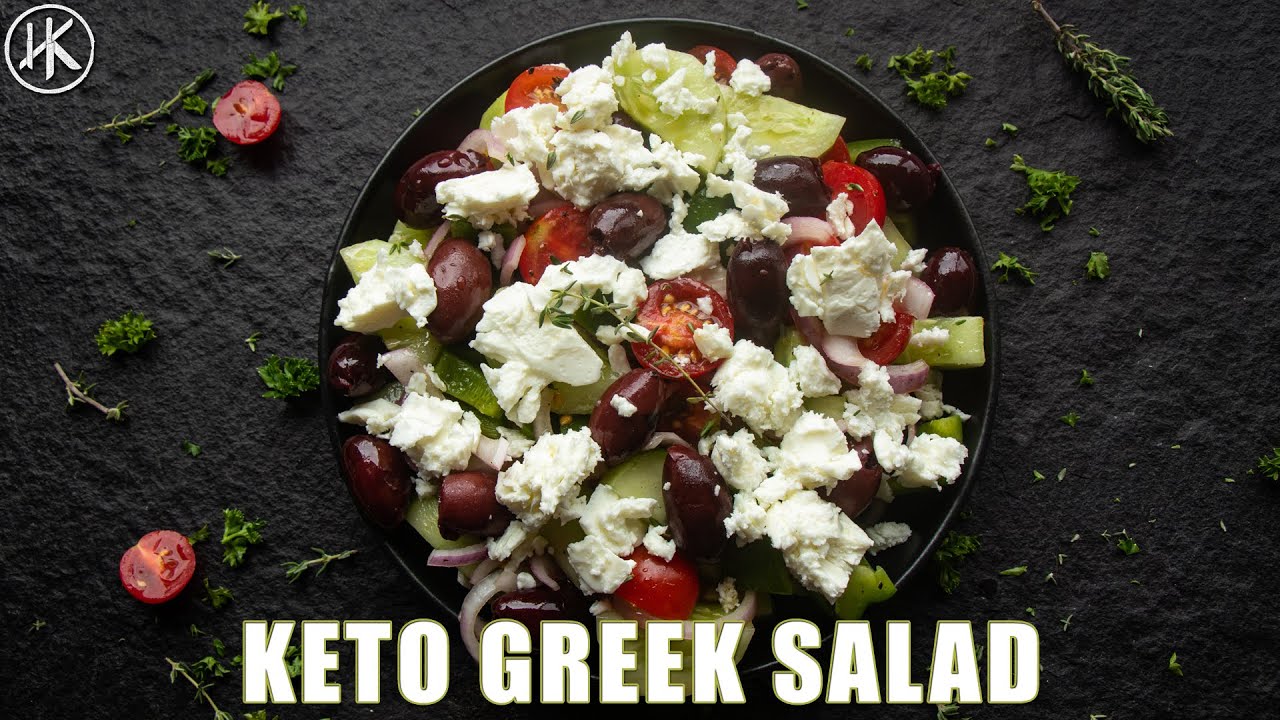 This EASY Greek Salad is PERFECT for KETO and LOW CARB | Keto Greek Salad