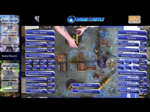 Game Kastle RTT Game 1 - Ryan Jarrells (Chaos Daemons) vs Jayson Guy (Necrons)
