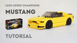 Tutorial - Ford Mustang Lego Speed Champions 76901 Toyota GR Supra Alternate Build Instructions
