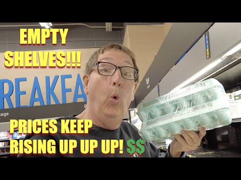 $14 EGGS!!! EMPTY SUPERMARKET GROCERY SHELVES!!! $8 BLEACH!!! CRAZY HIGH FOOD PRICES!! Shopping Vlog