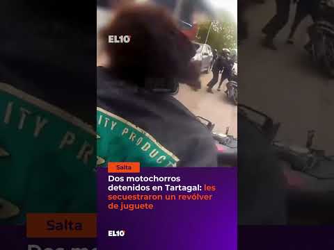 🚔 DOS DETENIDOS POR UN ROBO BAJO LA MODALIDAD MOTOCHORROS EN TARTAGAL