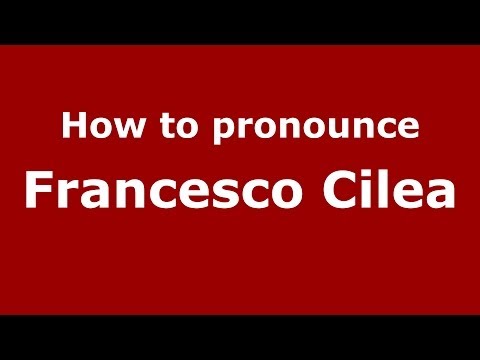 How to pronounce Francesco Cilea (Italian/Italy) - PronounceNames.com