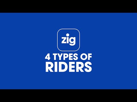 4 Types Of Riders with CDG ZIG