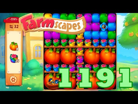 Farmscapes Level 1191 HD Gameplay Walkthrough | 3 - match game | android | ios | pc | GameGo Game