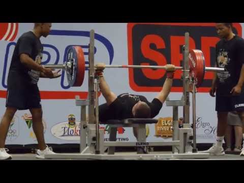 Dennis Cieri (USA) 2.att.: 220 kg - 2016 IPF World Men's RAW Bench Press Championships