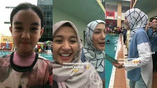 Download lagu Erra Fazira & Laudya Cynthia Bella sama2 bawak Aleesya pergi Swimming Gala 2017 mp3