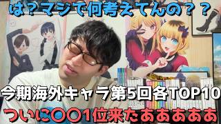 【〇〇にブチ切れ！！順位に不満！？】【2026年春アニメ第5回(第7週)】「海外キャラ人気」各ランキングTOP10【Anime Trending(女性、男性、二人組)】【ついに〇〇1位来たあああああ】