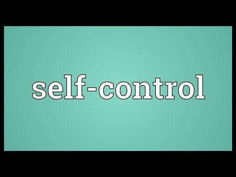 Self Control Antonym