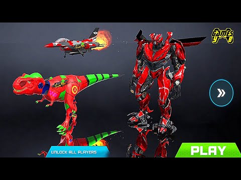 Dinosaur Raptor Robot Transform: Dino Jet Transformation Game 2021 - Android Gameplay