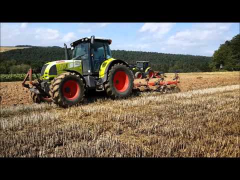 Pflügen 2015 mit Claas Arion 620 C und Kuhn QR 65 NSH