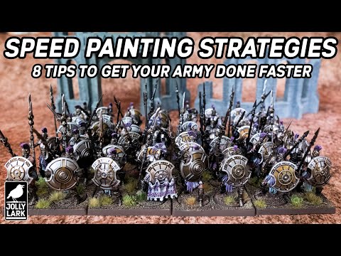 Eight Simple Speed Painting Strategies to Get Your Big Army Projects Painted Fast!