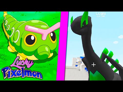 Minecraft LUCKY PIXELMON REVERSO - SHADOW SHINY LUGIA LVL100 vs CATERPIE LVL100 ! TROLLEI MEU AMIGO