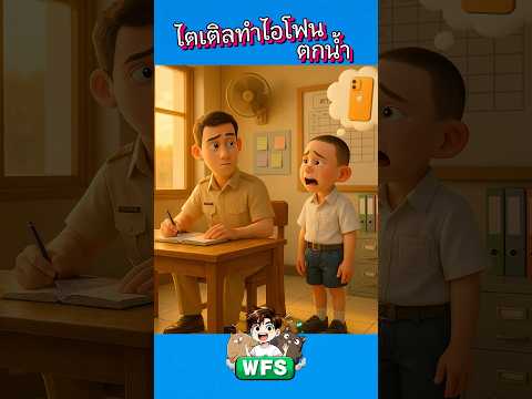 ไตเติ้ลทำไอโฟน 17 ตกน้ำ #horror #cartoon #การ์ตูน #หลอน