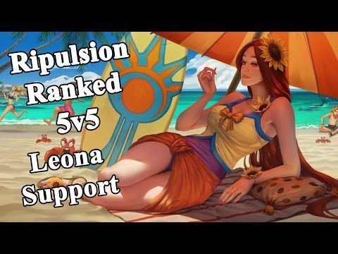 League of Legends Full Gameplay Commentary - Leona Support (Ripulsion Ranked)