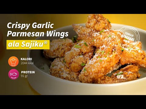 Crispy Garlic Parmesan Wings ala Sajiku®