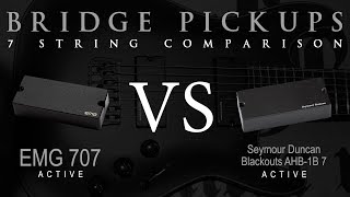 Video thumbnail for EMG 707 vs BLACKOUTS 7 - Seven String Active Bridge Pickup Guitar Tone Comparison / Review by Mike Stamper