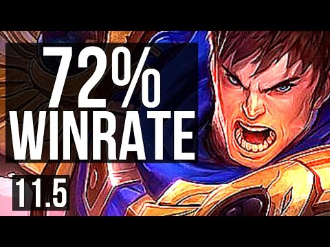 GAREN vs QUINN (TOP) | 72% winrate, Legendary, Rank 14 Garen | BR Master | v11.5