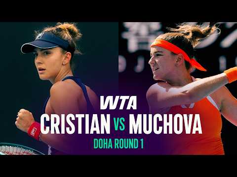 Jaqueline Cristian vs. Karolina Muchova | 2026 Doha Round 1 | WTA Match Highlights