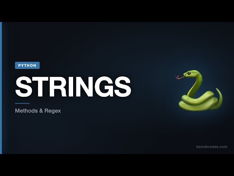 Python Tutorial 07 Python Strings %e2%80%94 Methods Formatting Regex Basics