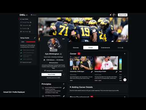 Introducing the OG1 Profile - Own Your Digital Sports Identity